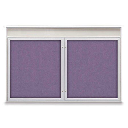 United Visual Products Open Faced Traditional Corkboard, 96x48" UV647A-BLACK-CINNABA